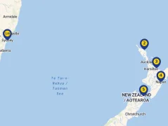Mapa plavby