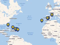 Mapa plavby