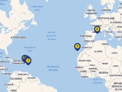 Mapa plavby