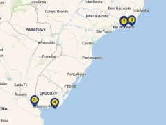 Mapa plavby