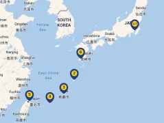 Mapa plavby