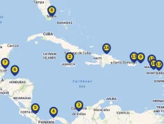 Mapa plavby