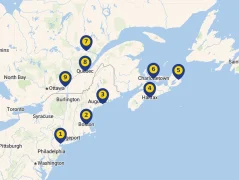 Mapa plavby