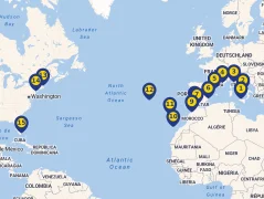 Mapa plavby