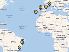 Mapa plavby