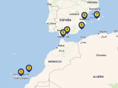 Mapa plavby
