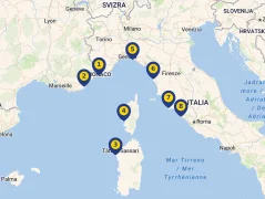 Mapa plavby