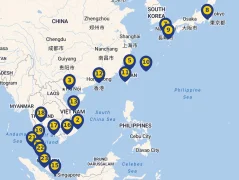 Mapa plavby