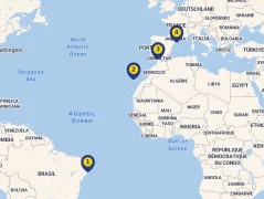 Mapa plavby